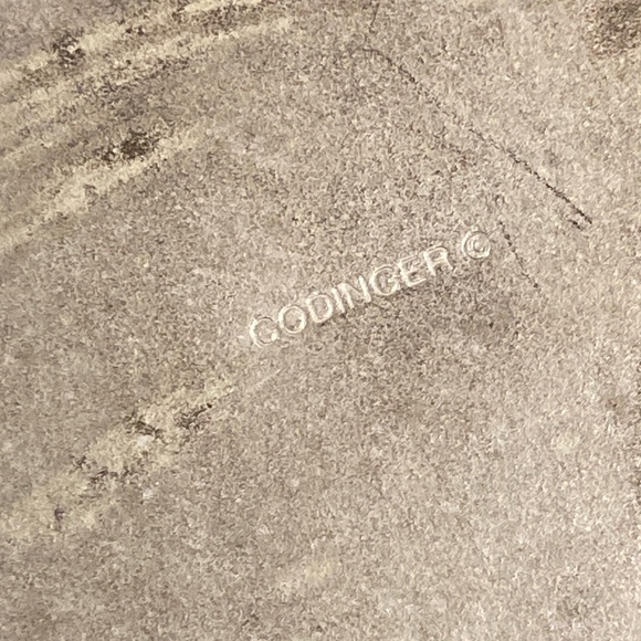 Godinger Silver Plated Mirrored Plateau Stand Intricate Grape And Leaf Design - Picture 11 of 16